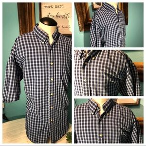 TommyHilfiger ! Dress shirt! Size L short sleeve .